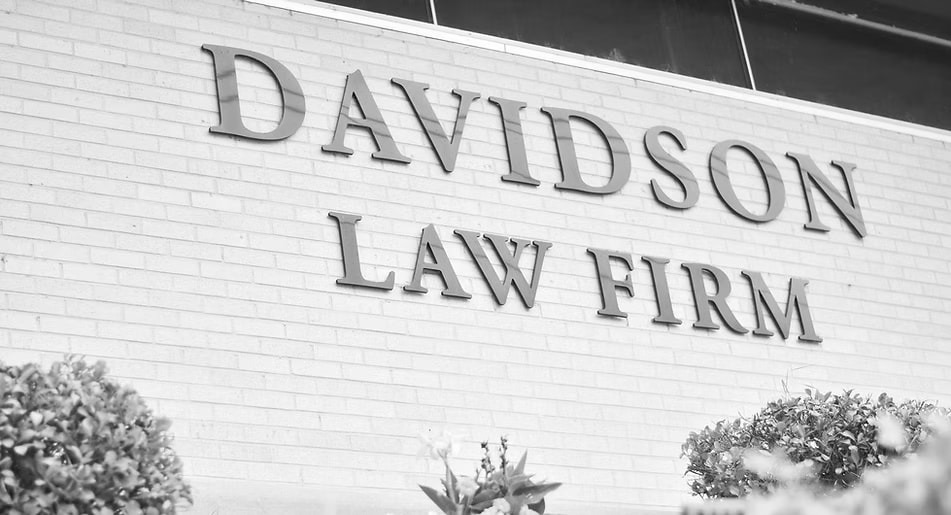 Davidson Law Firm building signage
